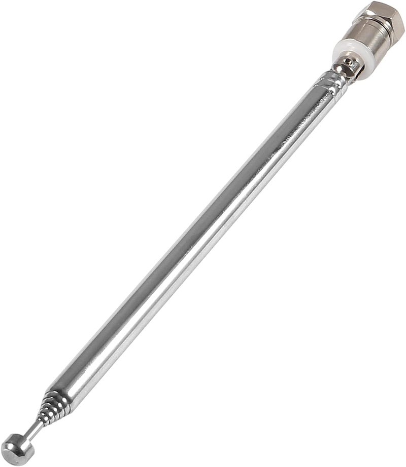 AEDIKO FM Telescopic Antenna 75 Ohm Indoor FM Radio Antenna F Type Male Plug Connector with 5pcs Converter for TV AM FM Radio Stereo Receiver - Image 4